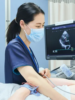超音波検査の様子